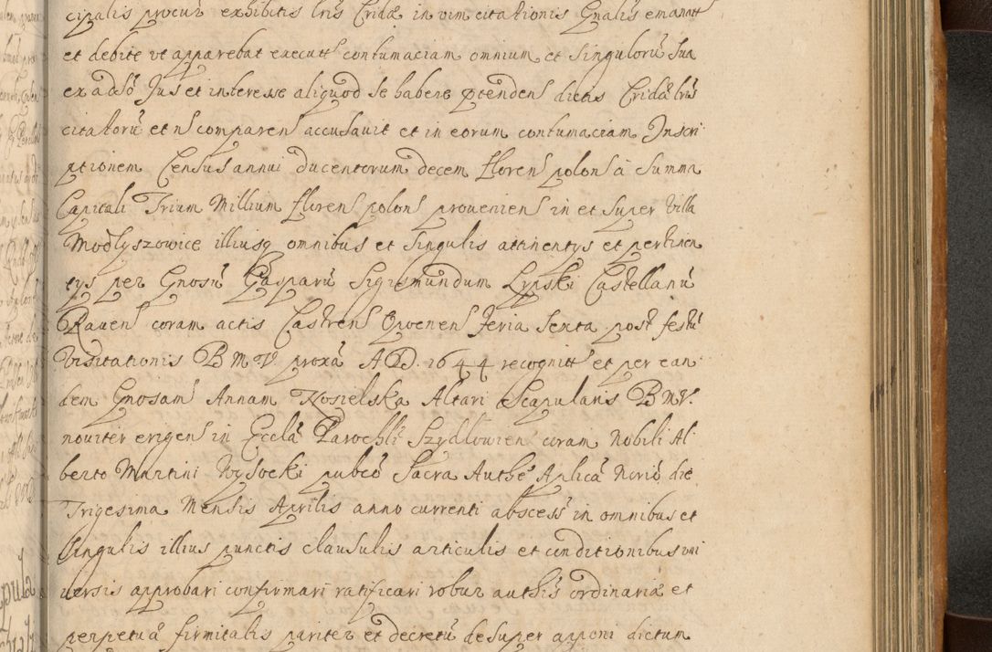 Zdjęcie nr 720 dla obiektu archiwalnego: Volumen II actorum episcopalium R. D. Petri Gembicki, episcopi Cracoviensis, locum tenente in dioecesi R. D. Alberto Lipnicki, canonico Cracoviensi post discessum R. D. Episcopi in Italiam et usque ad redditum eiusdem in Poloniam, videlicet a die 16 Novembris 1644 et per a. D. 1645 inchoative ad Septembrem. Horum videatur index ad finem huius voluminis