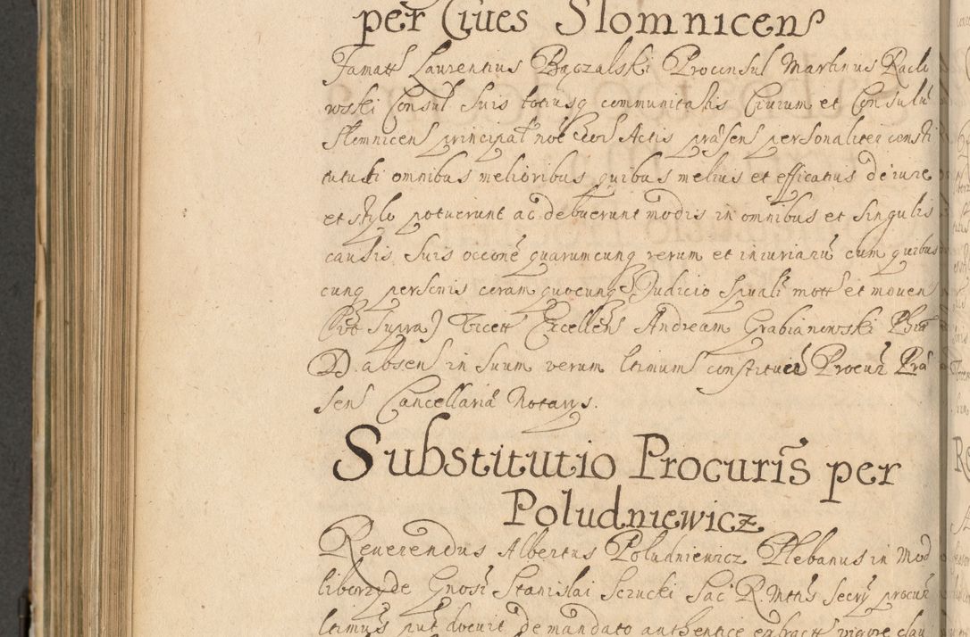 Zdjęcie nr 715 dla obiektu archiwalnego: Volumen II actorum episcopalium R. D. Petri Gembicki, episcopi Cracoviensis, locum tenente in dioecesi R. D. Alberto Lipnicki, canonico Cracoviensi post discessum R. D. Episcopi in Italiam et usque ad redditum eiusdem in Poloniam, videlicet a die 16 Novembris 1644 et per a. D. 1645 inchoative ad Septembrem. Horum videatur index ad finem huius voluminis