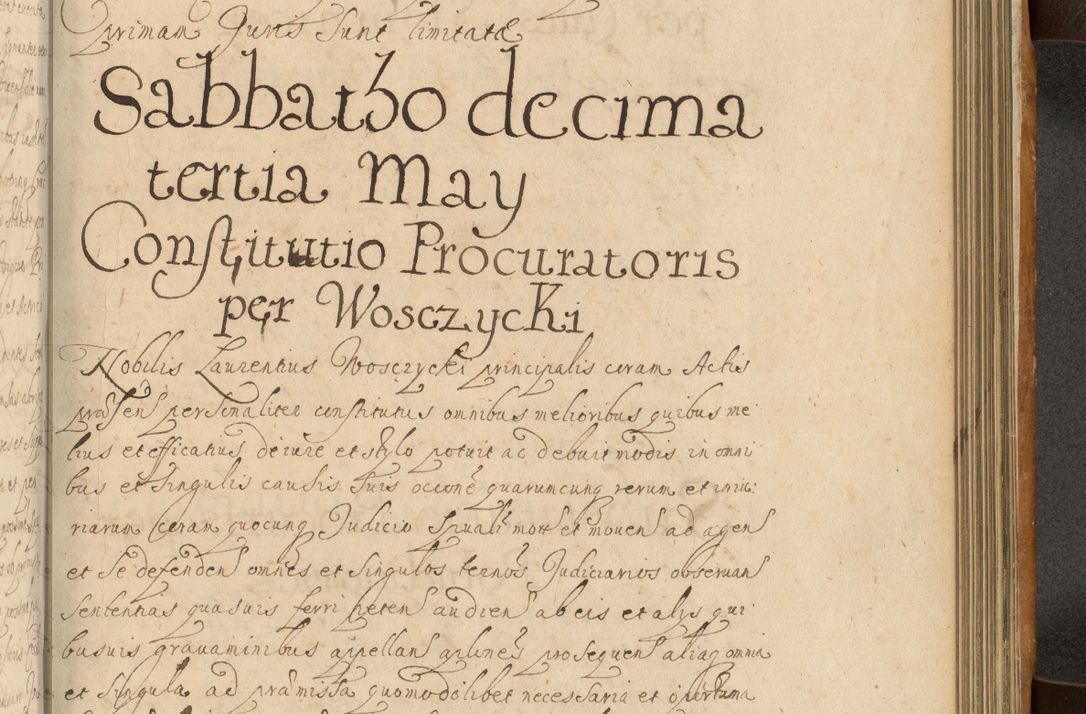 Zdjęcie nr 714 dla obiektu archiwalnego: Volumen II actorum episcopalium R. D. Petri Gembicki, episcopi Cracoviensis, locum tenente in dioecesi R. D. Alberto Lipnicki, canonico Cracoviensi post discessum R. D. Episcopi in Italiam et usque ad redditum eiusdem in Poloniam, videlicet a die 16 Novembris 1644 et per a. D. 1645 inchoative ad Septembrem. Horum videatur index ad finem huius voluminis