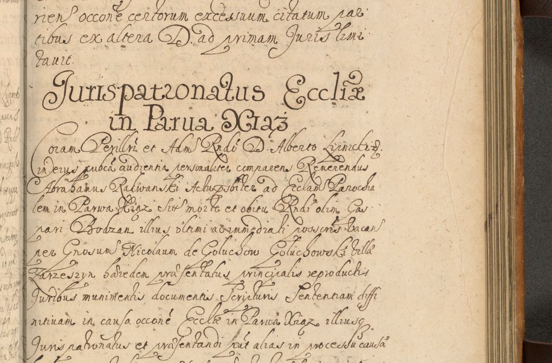 Zdjęcie nr 710 dla obiektu archiwalnego: Volumen II actorum episcopalium R. D. Petri Gembicki, episcopi Cracoviensis, locum tenente in dioecesi R. D. Alberto Lipnicki, canonico Cracoviensi post discessum R. D. Episcopi in Italiam et usque ad redditum eiusdem in Poloniam, videlicet a die 16 Novembris 1644 et per a. D. 1645 inchoative ad Septembrem. Horum videatur index ad finem huius voluminis