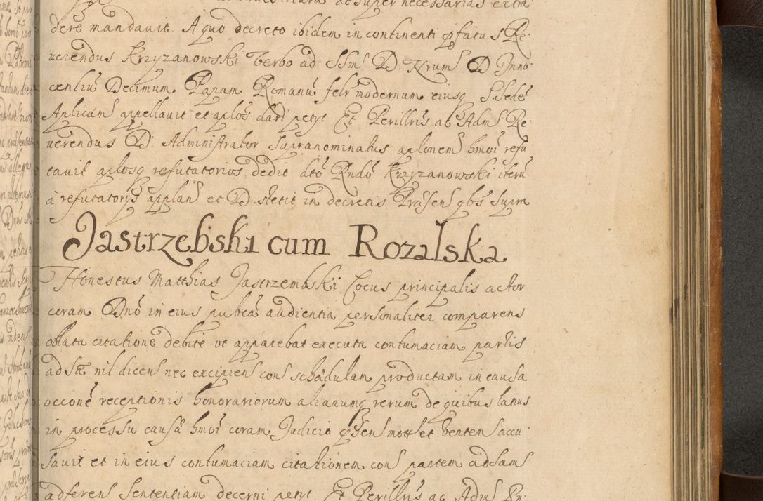 Zdjęcie nr 712 dla obiektu archiwalnego: Volumen II actorum episcopalium R. D. Petri Gembicki, episcopi Cracoviensis, locum tenente in dioecesi R. D. Alberto Lipnicki, canonico Cracoviensi post discessum R. D. Episcopi in Italiam et usque ad redditum eiusdem in Poloniam, videlicet a die 16 Novembris 1644 et per a. D. 1645 inchoative ad Septembrem. Horum videatur index ad finem huius voluminis