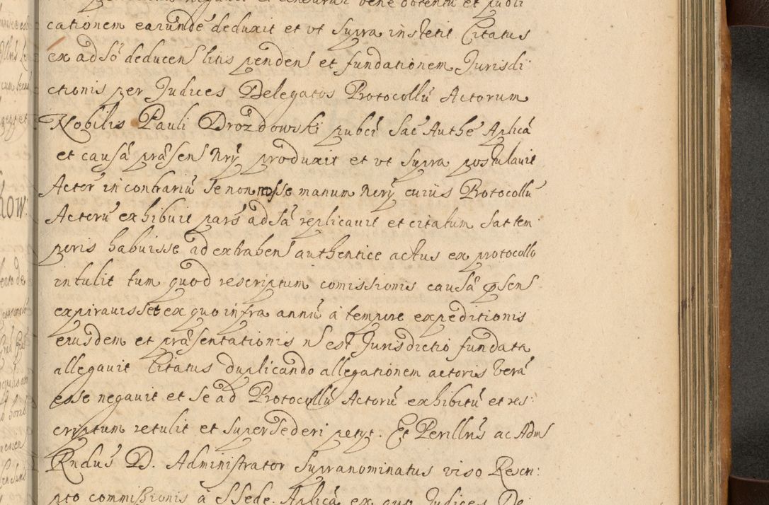 Zdjęcie nr 706 dla obiektu archiwalnego: Volumen II actorum episcopalium R. D. Petri Gembicki, episcopi Cracoviensis, locum tenente in dioecesi R. D. Alberto Lipnicki, canonico Cracoviensi post discessum R. D. Episcopi in Italiam et usque ad redditum eiusdem in Poloniam, videlicet a die 16 Novembris 1644 et per a. D. 1645 inchoative ad Septembrem. Horum videatur index ad finem huius voluminis