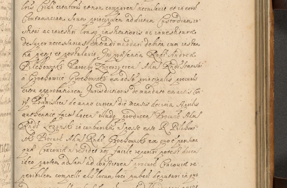 Zdjęcie nr 702 dla obiektu archiwalnego: Volumen II actorum episcopalium R. D. Petri Gembicki, episcopi Cracoviensis, locum tenente in dioecesi R. D. Alberto Lipnicki, canonico Cracoviensi post discessum R. D. Episcopi in Italiam et usque ad redditum eiusdem in Poloniam, videlicet a die 16 Novembris 1644 et per a. D. 1645 inchoative ad Septembrem. Horum videatur index ad finem huius voluminis