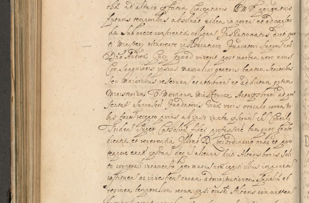 Zdjęcie nr 697 dla obiektu archiwalnego: Volumen II actorum episcopalium R. D. Petri Gembicki, episcopi Cracoviensis, locum tenente in dioecesi R. D. Alberto Lipnicki, canonico Cracoviensi post discessum R. D. Episcopi in Italiam et usque ad redditum eiusdem in Poloniam, videlicet a die 16 Novembris 1644 et per a. D. 1645 inchoative ad Septembrem. Horum videatur index ad finem huius voluminis