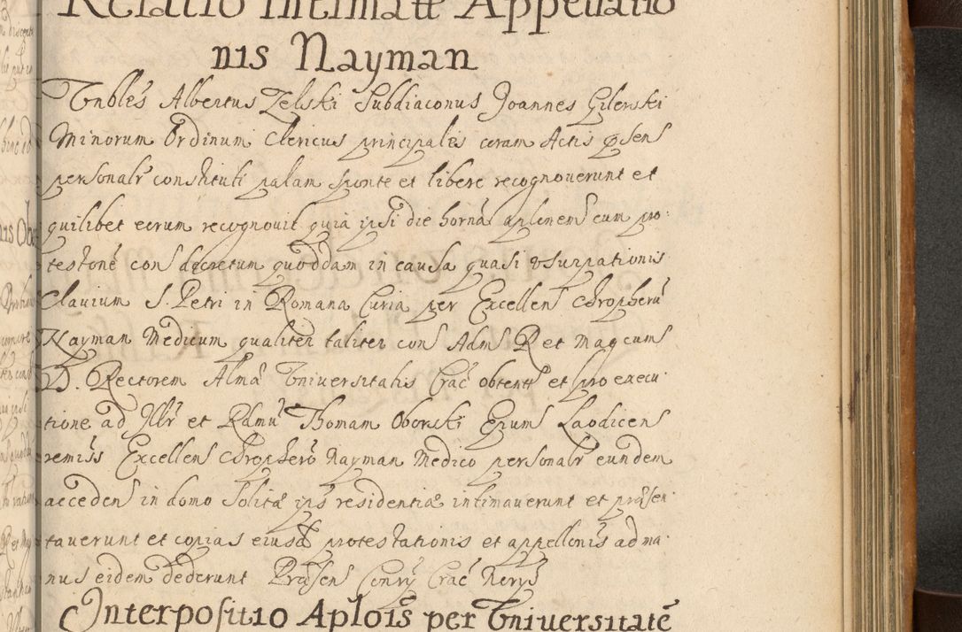 Zdjęcie nr 682 dla obiektu archiwalnego: Volumen II actorum episcopalium R. D. Petri Gembicki, episcopi Cracoviensis, locum tenente in dioecesi R. D. Alberto Lipnicki, canonico Cracoviensi post discessum R. D. Episcopi in Italiam et usque ad redditum eiusdem in Poloniam, videlicet a die 16 Novembris 1644 et per a. D. 1645 inchoative ad Septembrem. Horum videatur index ad finem huius voluminis
