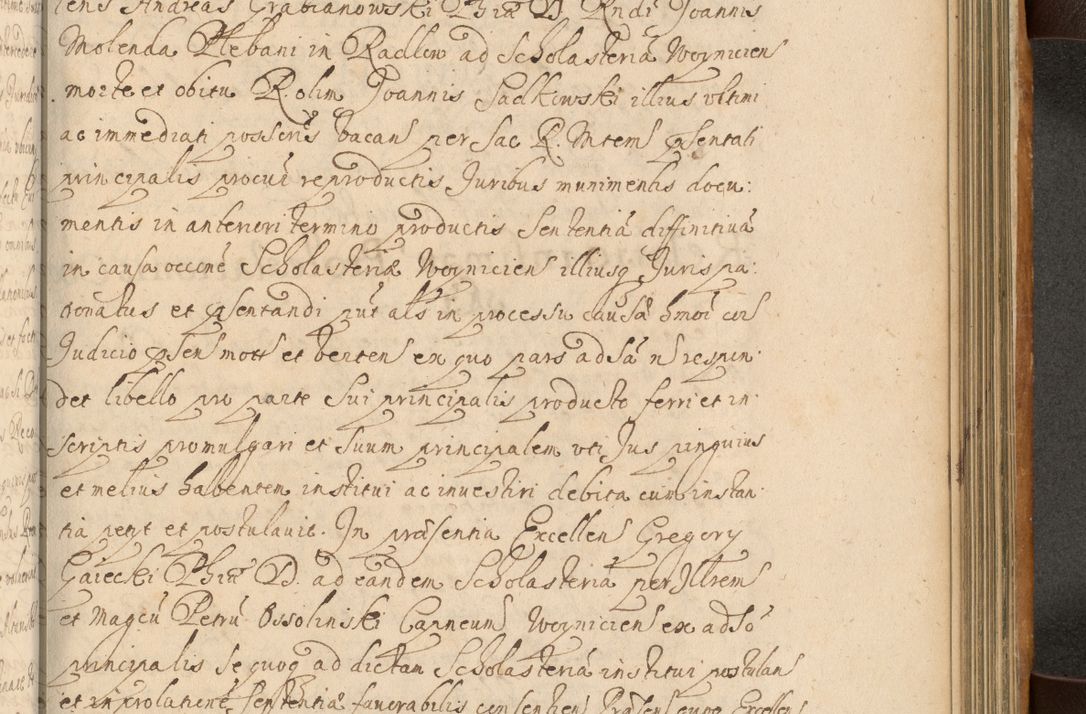 Zdjęcie nr 680 dla obiektu archiwalnego: Volumen II actorum episcopalium R. D. Petri Gembicki, episcopi Cracoviensis, locum tenente in dioecesi R. D. Alberto Lipnicki, canonico Cracoviensi post discessum R. D. Episcopi in Italiam et usque ad redditum eiusdem in Poloniam, videlicet a die 16 Novembris 1644 et per a. D. 1645 inchoative ad Septembrem. Horum videatur index ad finem huius voluminis