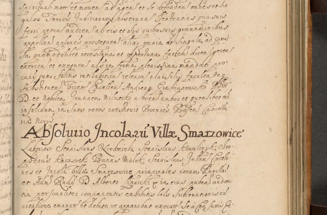 Zdjęcie nr 670 dla obiektu archiwalnego: Volumen II actorum episcopalium R. D. Petri Gembicki, episcopi Cracoviensis, locum tenente in dioecesi R. D. Alberto Lipnicki, canonico Cracoviensi post discessum R. D. Episcopi in Italiam et usque ad redditum eiusdem in Poloniam, videlicet a die 16 Novembris 1644 et per a. D. 1645 inchoative ad Septembrem. Horum videatur index ad finem huius voluminis