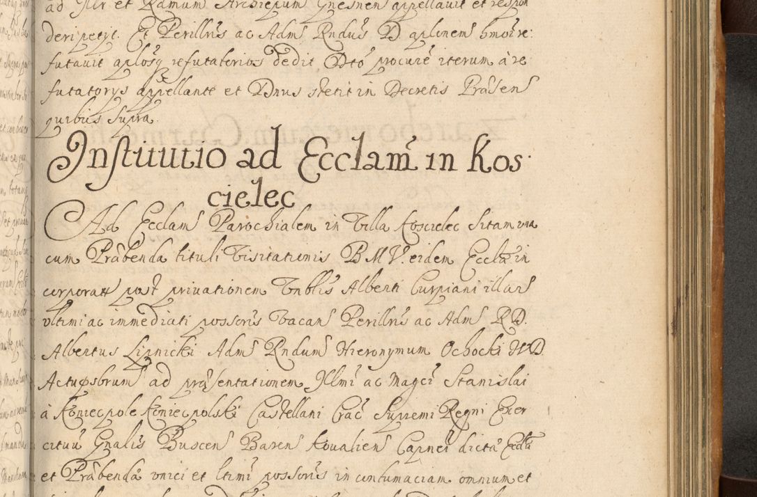 Zdjęcie nr 668 dla obiektu archiwalnego: Volumen II actorum episcopalium R. D. Petri Gembicki, episcopi Cracoviensis, locum tenente in dioecesi R. D. Alberto Lipnicki, canonico Cracoviensi post discessum R. D. Episcopi in Italiam et usque ad redditum eiusdem in Poloniam, videlicet a die 16 Novembris 1644 et per a. D. 1645 inchoative ad Septembrem. Horum videatur index ad finem huius voluminis