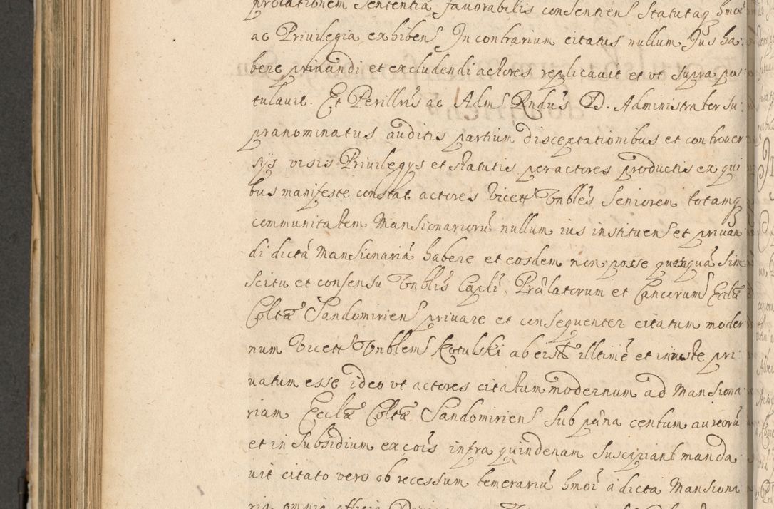 Zdjęcie nr 667 dla obiektu archiwalnego: Volumen II actorum episcopalium R. D. Petri Gembicki, episcopi Cracoviensis, locum tenente in dioecesi R. D. Alberto Lipnicki, canonico Cracoviensi post discessum R. D. Episcopi in Italiam et usque ad redditum eiusdem in Poloniam, videlicet a die 16 Novembris 1644 et per a. D. 1645 inchoative ad Septembrem. Horum videatur index ad finem huius voluminis