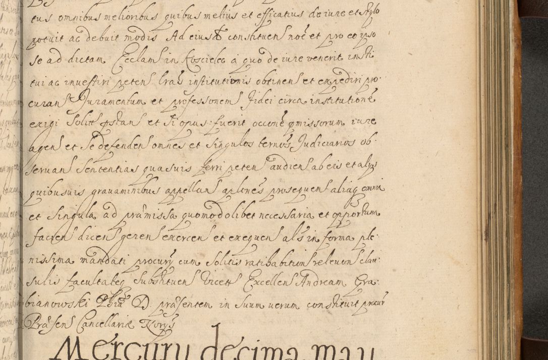 Zdjęcie nr 664 dla obiektu archiwalnego: Volumen II actorum episcopalium R. D. Petri Gembicki, episcopi Cracoviensis, locum tenente in dioecesi R. D. Alberto Lipnicki, canonico Cracoviensi post discessum R. D. Episcopi in Italiam et usque ad redditum eiusdem in Poloniam, videlicet a die 16 Novembris 1644 et per a. D. 1645 inchoative ad Septembrem. Horum videatur index ad finem huius voluminis
