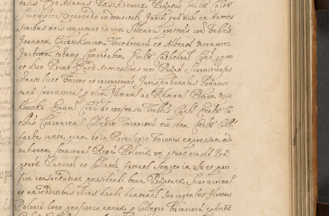 Zdjęcie nr 656 dla obiektu archiwalnego: Volumen II actorum episcopalium R. D. Petri Gembicki, episcopi Cracoviensis, locum tenente in dioecesi R. D. Alberto Lipnicki, canonico Cracoviensi post discessum R. D. Episcopi in Italiam et usque ad redditum eiusdem in Poloniam, videlicet a die 16 Novembris 1644 et per a. D. 1645 inchoative ad Septembrem. Horum videatur index ad finem huius voluminis