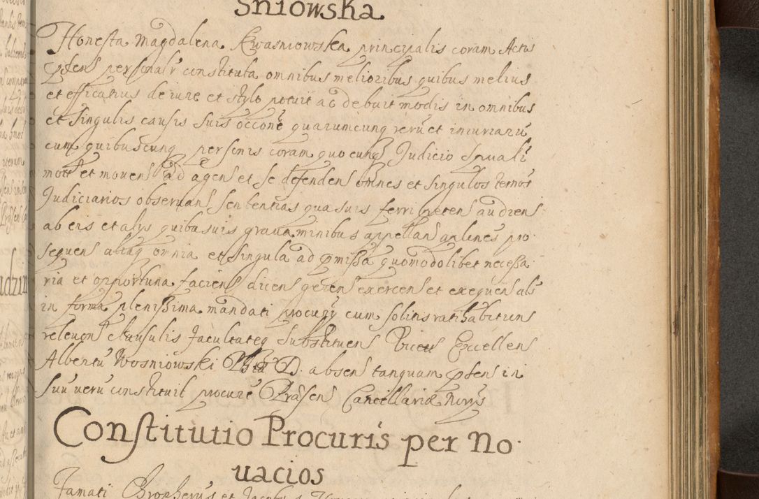 Zdjęcie nr 654 dla obiektu archiwalnego: Volumen II actorum episcopalium R. D. Petri Gembicki, episcopi Cracoviensis, locum tenente in dioecesi R. D. Alberto Lipnicki, canonico Cracoviensi post discessum R. D. Episcopi in Italiam et usque ad redditum eiusdem in Poloniam, videlicet a die 16 Novembris 1644 et per a. D. 1645 inchoative ad Septembrem. Horum videatur index ad finem huius voluminis