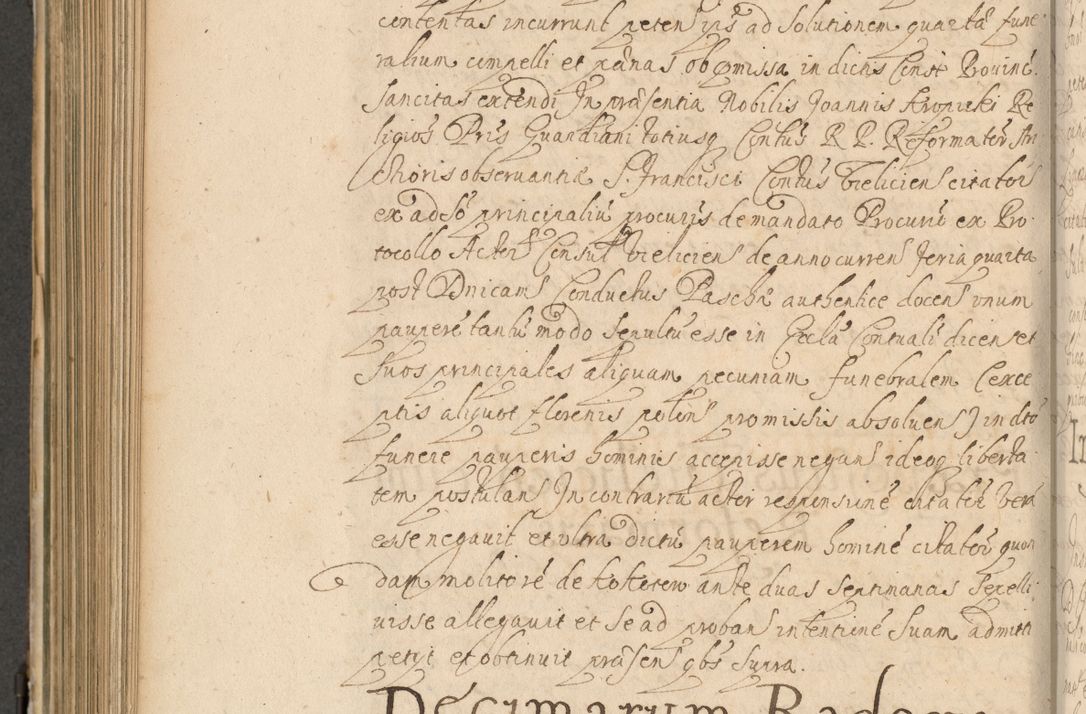 Zdjęcie nr 649 dla obiektu archiwalnego: Volumen II actorum episcopalium R. D. Petri Gembicki, episcopi Cracoviensis, locum tenente in dioecesi R. D. Alberto Lipnicki, canonico Cracoviensi post discessum R. D. Episcopi in Italiam et usque ad redditum eiusdem in Poloniam, videlicet a die 16 Novembris 1644 et per a. D. 1645 inchoative ad Septembrem. Horum videatur index ad finem huius voluminis