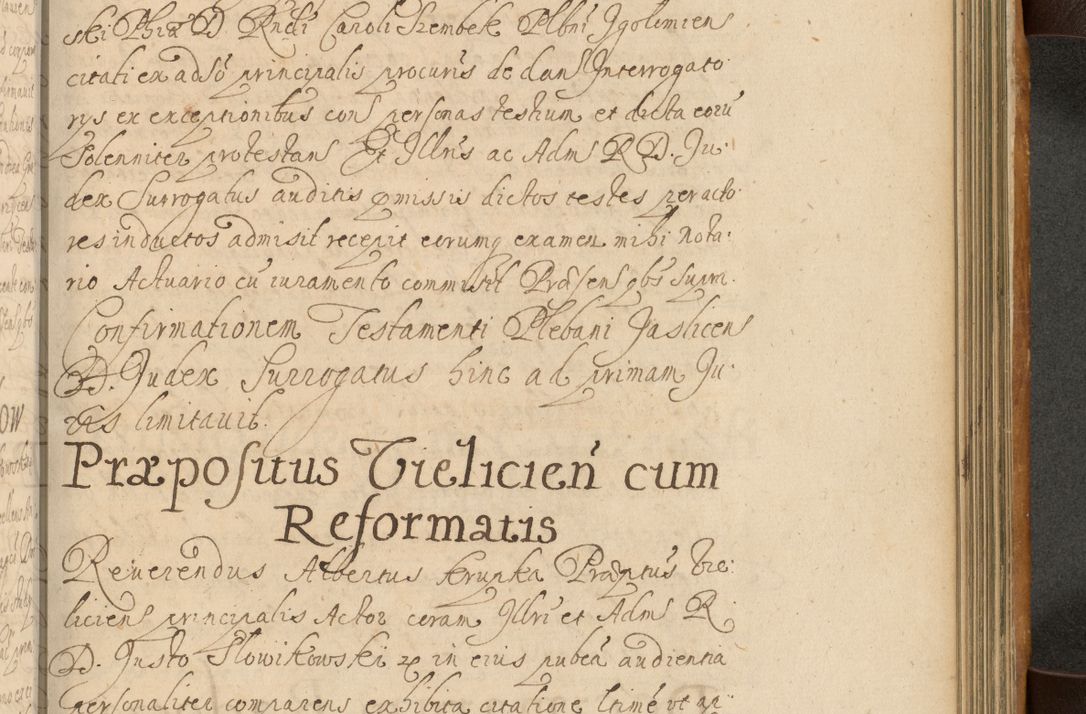 Zdjęcie nr 648 dla obiektu archiwalnego: Volumen II actorum episcopalium R. D. Petri Gembicki, episcopi Cracoviensis, locum tenente in dioecesi R. D. Alberto Lipnicki, canonico Cracoviensi post discessum R. D. Episcopi in Italiam et usque ad redditum eiusdem in Poloniam, videlicet a die 16 Novembris 1644 et per a. D. 1645 inchoative ad Septembrem. Horum videatur index ad finem huius voluminis