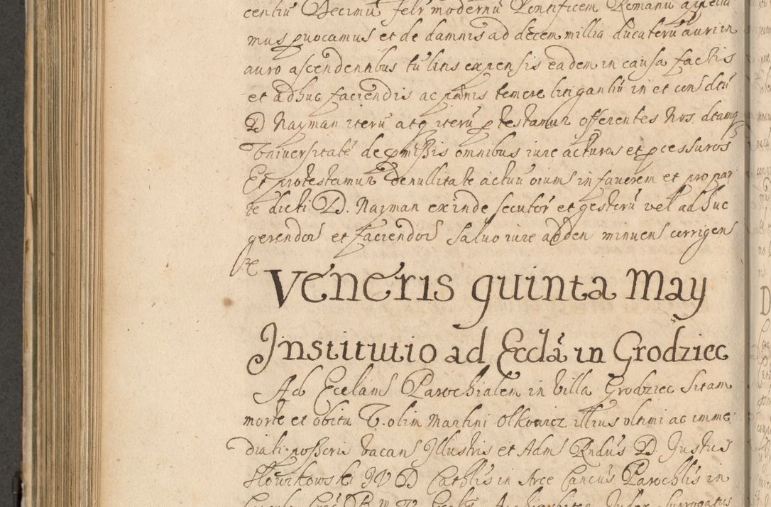 Zdjęcie nr 641 dla obiektu archiwalnego: Volumen II actorum episcopalium R. D. Petri Gembicki, episcopi Cracoviensis, locum tenente in dioecesi R. D. Alberto Lipnicki, canonico Cracoviensi post discessum R. D. Episcopi in Italiam et usque ad redditum eiusdem in Poloniam, videlicet a die 16 Novembris 1644 et per a. D. 1645 inchoative ad Septembrem. Horum videatur index ad finem huius voluminis