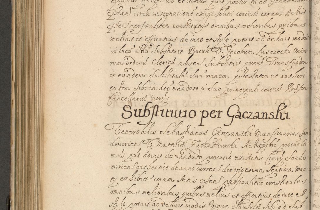 Zdjęcie nr 635 dla obiektu archiwalnego: Volumen II actorum episcopalium R. D. Petri Gembicki, episcopi Cracoviensis, locum tenente in dioecesi R. D. Alberto Lipnicki, canonico Cracoviensi post discessum R. D. Episcopi in Italiam et usque ad redditum eiusdem in Poloniam, videlicet a die 16 Novembris 1644 et per a. D. 1645 inchoative ad Septembrem. Horum videatur index ad finem huius voluminis