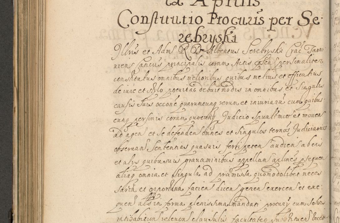 Zdjęcie nr 629 dla obiektu archiwalnego: Volumen II actorum episcopalium R. D. Petri Gembicki, episcopi Cracoviensis, locum tenente in dioecesi R. D. Alberto Lipnicki, canonico Cracoviensi post discessum R. D. Episcopi in Italiam et usque ad redditum eiusdem in Poloniam, videlicet a die 16 Novembris 1644 et per a. D. 1645 inchoative ad Septembrem. Horum videatur index ad finem huius voluminis