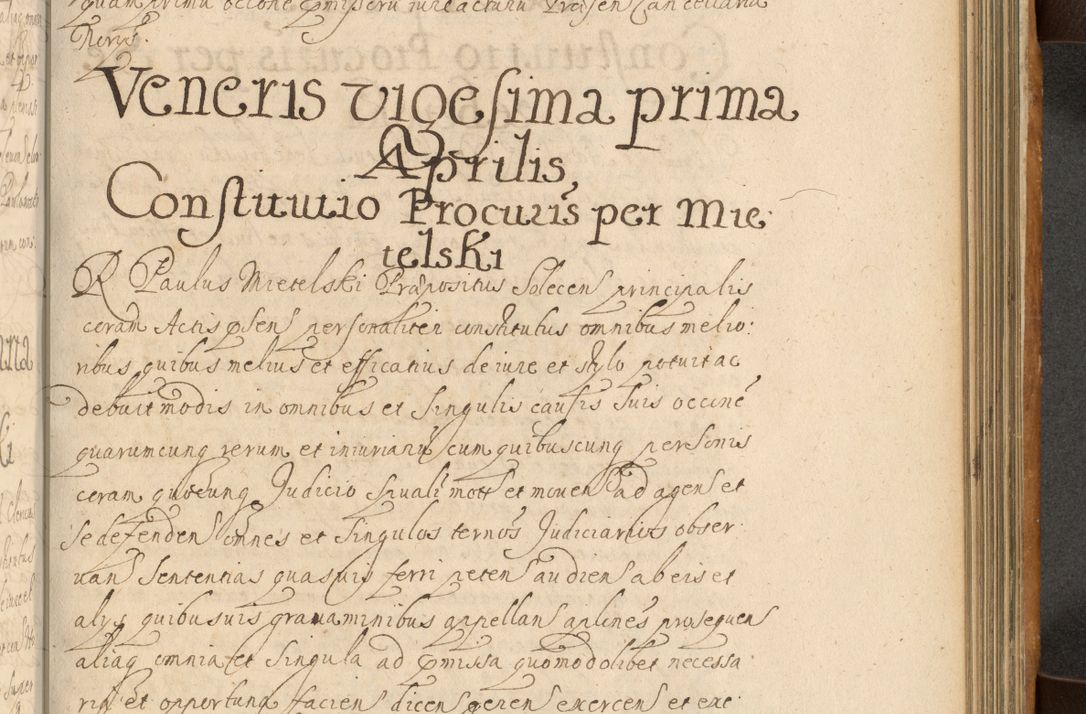 Zdjęcie nr 628 dla obiektu archiwalnego: Volumen II actorum episcopalium R. D. Petri Gembicki, episcopi Cracoviensis, locum tenente in dioecesi R. D. Alberto Lipnicki, canonico Cracoviensi post discessum R. D. Episcopi in Italiam et usque ad redditum eiusdem in Poloniam, videlicet a die 16 Novembris 1644 et per a. D. 1645 inchoative ad Septembrem. Horum videatur index ad finem huius voluminis