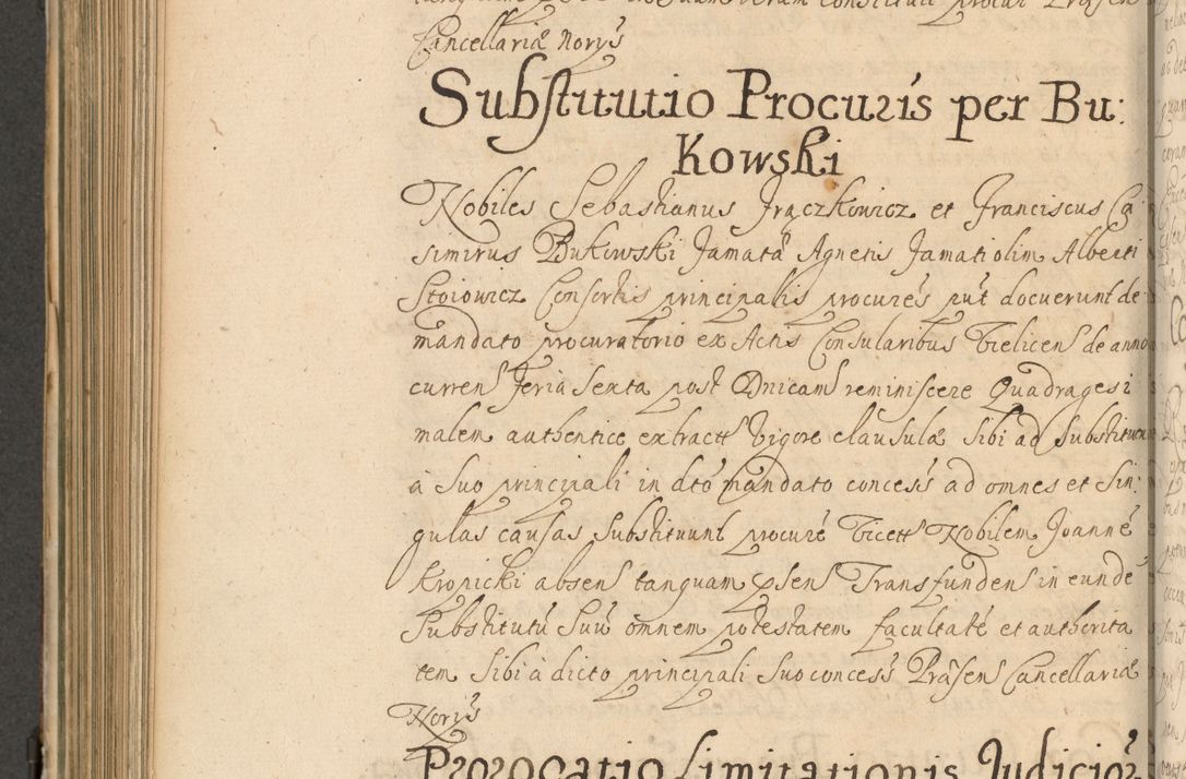 Zdjęcie nr 631 dla obiektu archiwalnego: Volumen II actorum episcopalium R. D. Petri Gembicki, episcopi Cracoviensis, locum tenente in dioecesi R. D. Alberto Lipnicki, canonico Cracoviensi post discessum R. D. Episcopi in Italiam et usque ad redditum eiusdem in Poloniam, videlicet a die 16 Novembris 1644 et per a. D. 1645 inchoative ad Septembrem. Horum videatur index ad finem huius voluminis