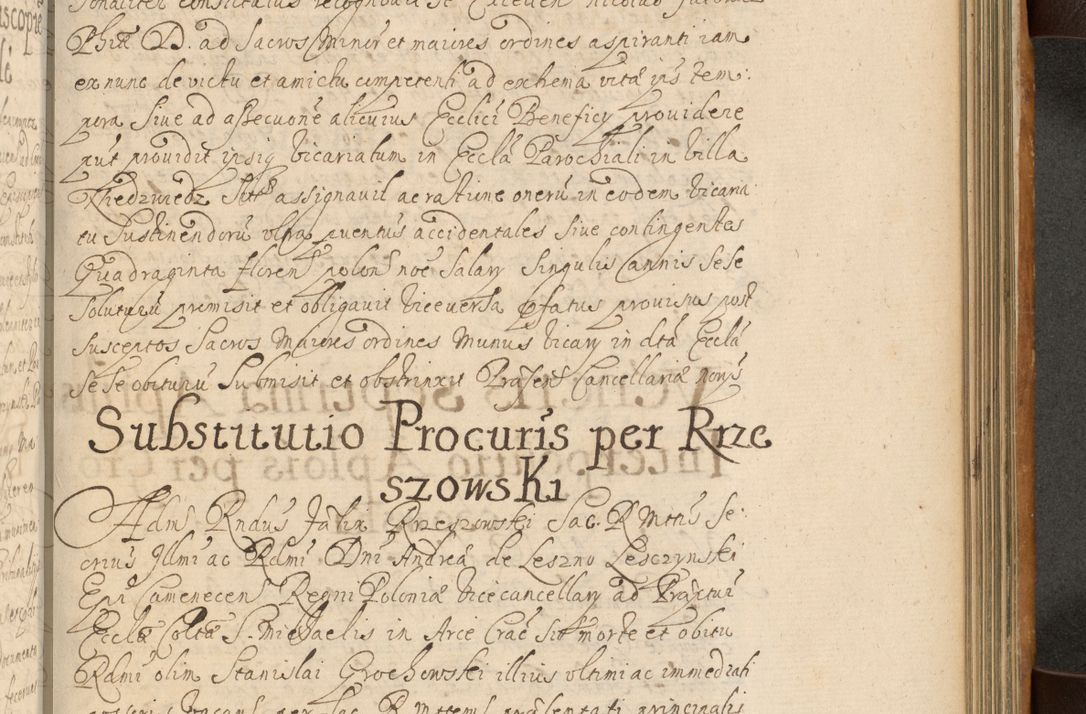 Zdjęcie nr 622 dla obiektu archiwalnego: Volumen II actorum episcopalium R. D. Petri Gembicki, episcopi Cracoviensis, locum tenente in dioecesi R. D. Alberto Lipnicki, canonico Cracoviensi post discessum R. D. Episcopi in Italiam et usque ad redditum eiusdem in Poloniam, videlicet a die 16 Novembris 1644 et per a. D. 1645 inchoative ad Septembrem. Horum videatur index ad finem huius voluminis