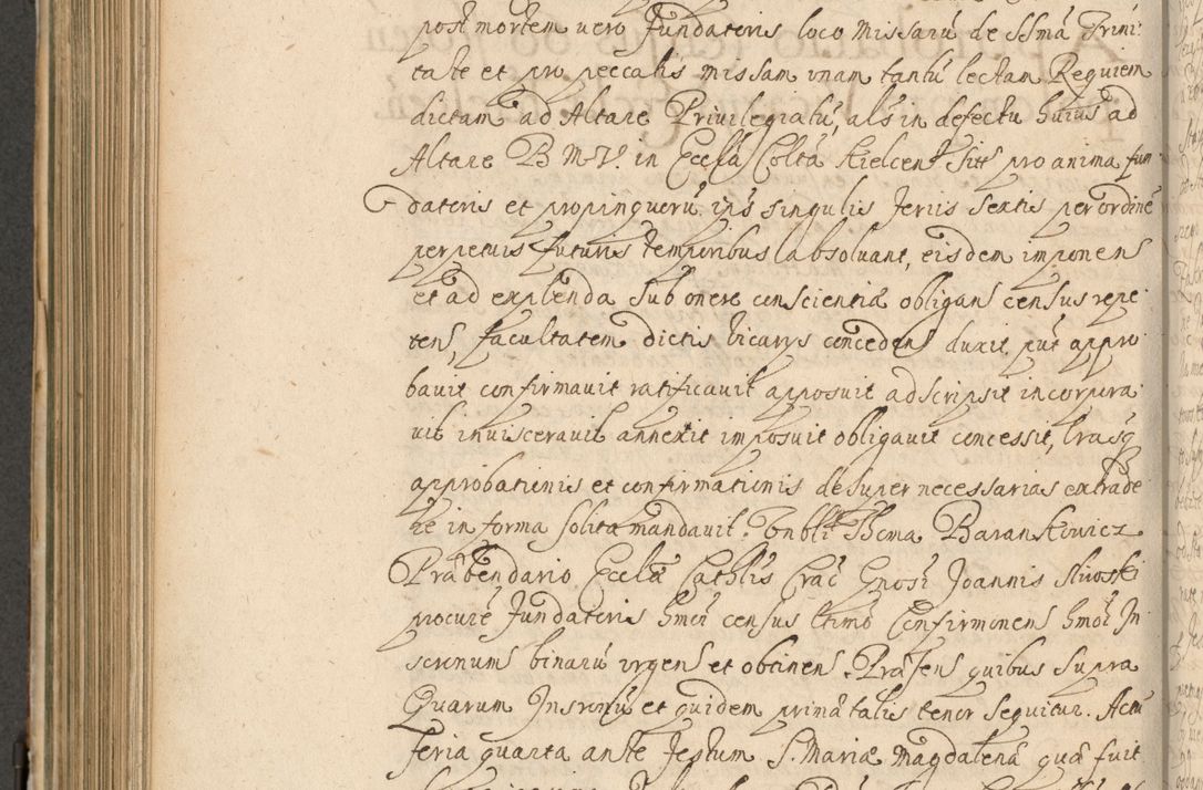 Zdjęcie nr 615 dla obiektu archiwalnego: Volumen II actorum episcopalium R. D. Petri Gembicki, episcopi Cracoviensis, locum tenente in dioecesi R. D. Alberto Lipnicki, canonico Cracoviensi post discessum R. D. Episcopi in Italiam et usque ad redditum eiusdem in Poloniam, videlicet a die 16 Novembris 1644 et per a. D. 1645 inchoative ad Septembrem. Horum videatur index ad finem huius voluminis