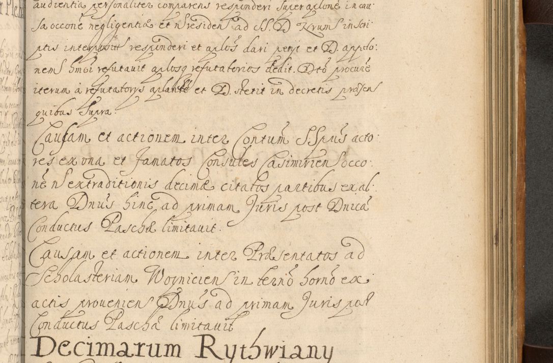 Zdjęcie nr 612 dla obiektu archiwalnego: Volumen II actorum episcopalium R. D. Petri Gembicki, episcopi Cracoviensis, locum tenente in dioecesi R. D. Alberto Lipnicki, canonico Cracoviensi post discessum R. D. Episcopi in Italiam et usque ad redditum eiusdem in Poloniam, videlicet a die 16 Novembris 1644 et per a. D. 1645 inchoative ad Septembrem. Horum videatur index ad finem huius voluminis