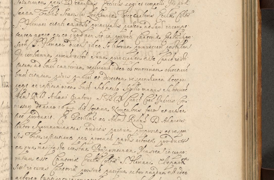 Zdjęcie nr 606 dla obiektu archiwalnego: Volumen II actorum episcopalium R. D. Petri Gembicki, episcopi Cracoviensis, locum tenente in dioecesi R. D. Alberto Lipnicki, canonico Cracoviensi post discessum R. D. Episcopi in Italiam et usque ad redditum eiusdem in Poloniam, videlicet a die 16 Novembris 1644 et per a. D. 1645 inchoative ad Septembrem. Horum videatur index ad finem huius voluminis