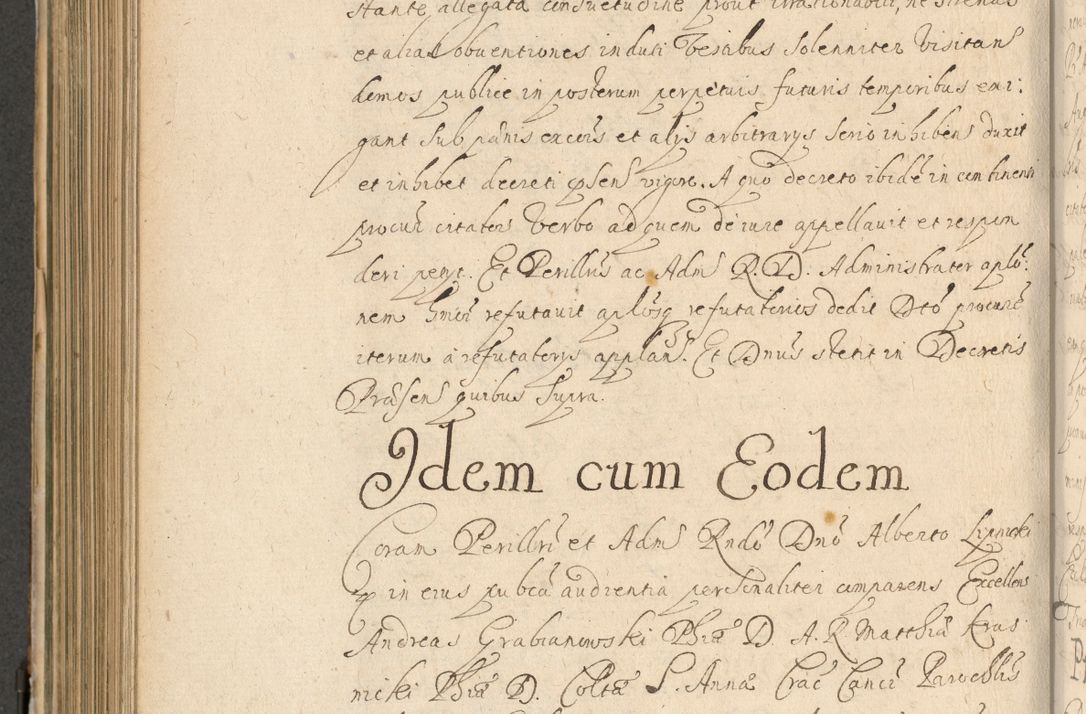 Zdjęcie nr 603 dla obiektu archiwalnego: Volumen II actorum episcopalium R. D. Petri Gembicki, episcopi Cracoviensis, locum tenente in dioecesi R. D. Alberto Lipnicki, canonico Cracoviensi post discessum R. D. Episcopi in Italiam et usque ad redditum eiusdem in Poloniam, videlicet a die 16 Novembris 1644 et per a. D. 1645 inchoative ad Septembrem. Horum videatur index ad finem huius voluminis