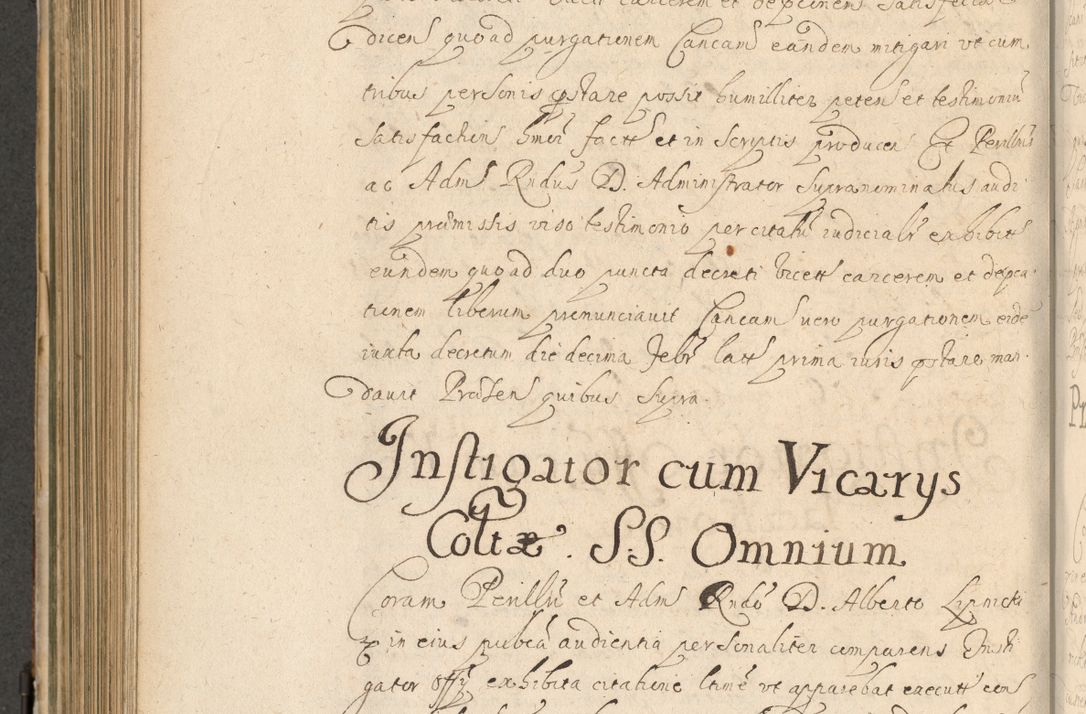 Zdjęcie nr 599 dla obiektu archiwalnego: Volumen II actorum episcopalium R. D. Petri Gembicki, episcopi Cracoviensis, locum tenente in dioecesi R. D. Alberto Lipnicki, canonico Cracoviensi post discessum R. D. Episcopi in Italiam et usque ad redditum eiusdem in Poloniam, videlicet a die 16 Novembris 1644 et per a. D. 1645 inchoative ad Septembrem. Horum videatur index ad finem huius voluminis
