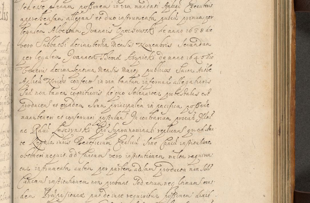 Zdjęcie nr 588 dla obiektu archiwalnego: Volumen II actorum episcopalium R. D. Petri Gembicki, episcopi Cracoviensis, locum tenente in dioecesi R. D. Alberto Lipnicki, canonico Cracoviensi post discessum R. D. Episcopi in Italiam et usque ad redditum eiusdem in Poloniam, videlicet a die 16 Novembris 1644 et per a. D. 1645 inchoative ad Septembrem. Horum videatur index ad finem huius voluminis