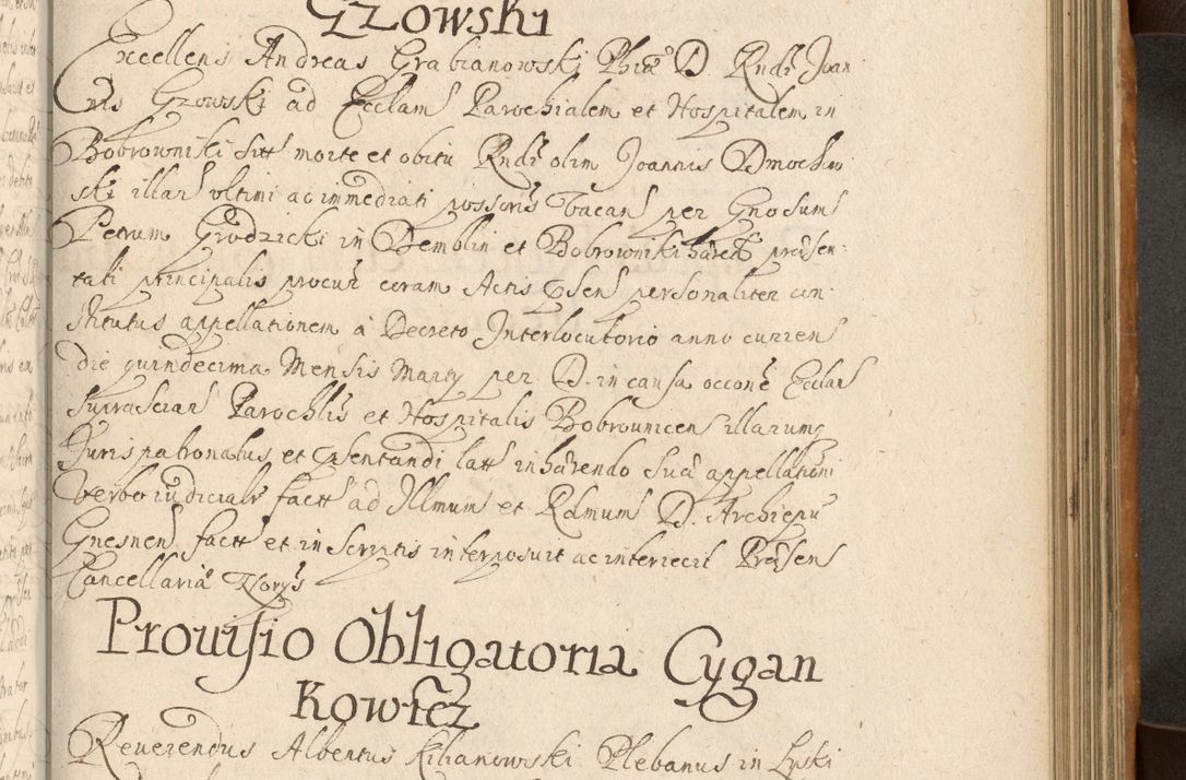 Zdjęcie nr 582 dla obiektu archiwalnego: Volumen II actorum episcopalium R. D. Petri Gembicki, episcopi Cracoviensis, locum tenente in dioecesi R. D. Alberto Lipnicki, canonico Cracoviensi post discessum R. D. Episcopi in Italiam et usque ad redditum eiusdem in Poloniam, videlicet a die 16 Novembris 1644 et per a. D. 1645 inchoative ad Septembrem. Horum videatur index ad finem huius voluminis