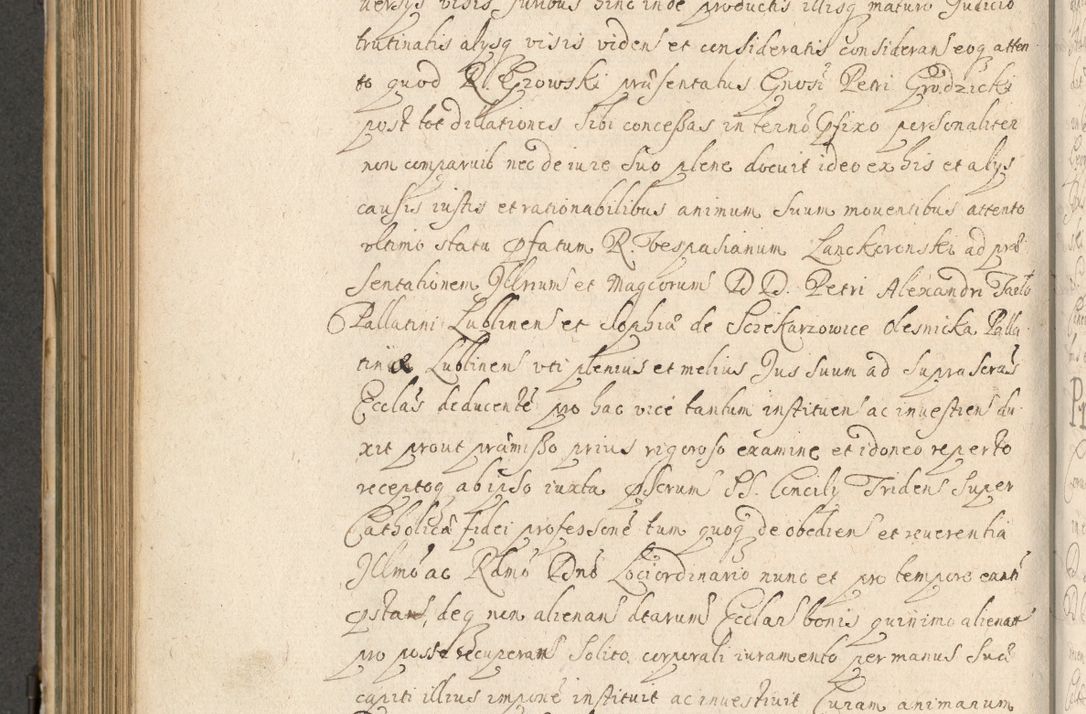 Zdjęcie nr 579 dla obiektu archiwalnego: Volumen II actorum episcopalium R. D. Petri Gembicki, episcopi Cracoviensis, locum tenente in dioecesi R. D. Alberto Lipnicki, canonico Cracoviensi post discessum R. D. Episcopi in Italiam et usque ad redditum eiusdem in Poloniam, videlicet a die 16 Novembris 1644 et per a. D. 1645 inchoative ad Septembrem. Horum videatur index ad finem huius voluminis