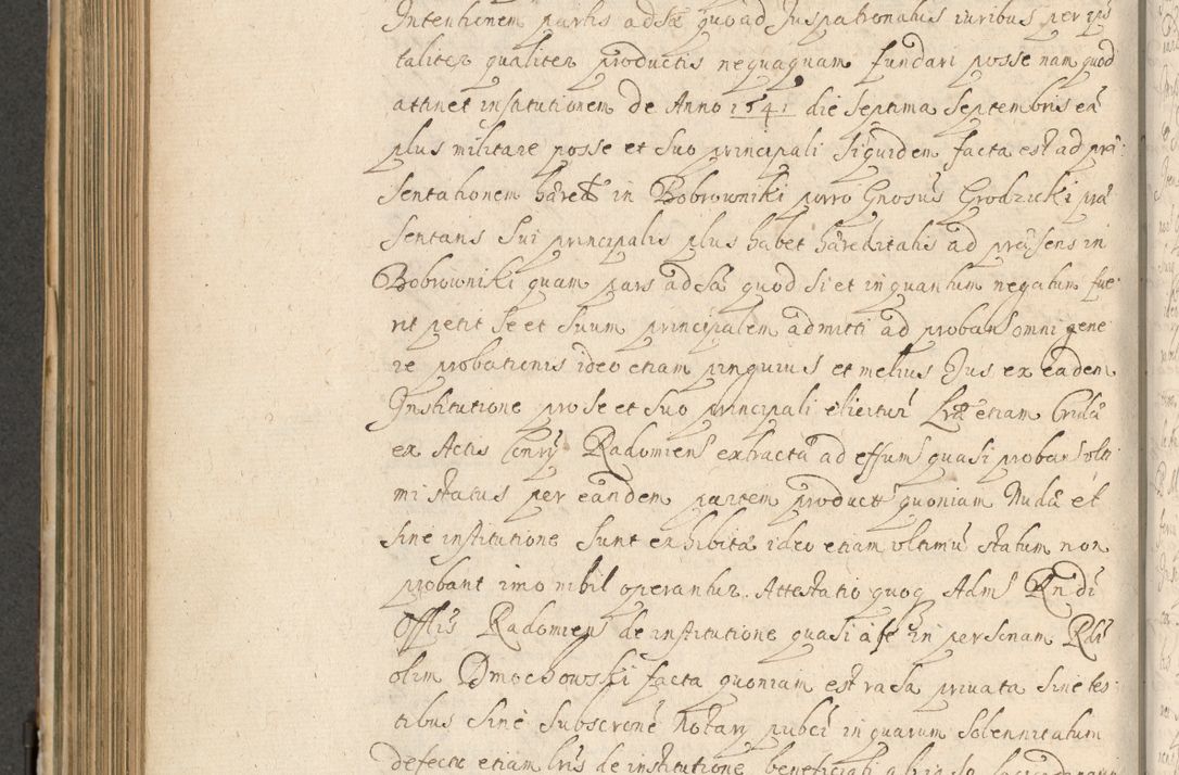 Zdjęcie nr 577 dla obiektu archiwalnego: Volumen II actorum episcopalium R. D. Petri Gembicki, episcopi Cracoviensis, locum tenente in dioecesi R. D. Alberto Lipnicki, canonico Cracoviensi post discessum R. D. Episcopi in Italiam et usque ad redditum eiusdem in Poloniam, videlicet a die 16 Novembris 1644 et per a. D. 1645 inchoative ad Septembrem. Horum videatur index ad finem huius voluminis