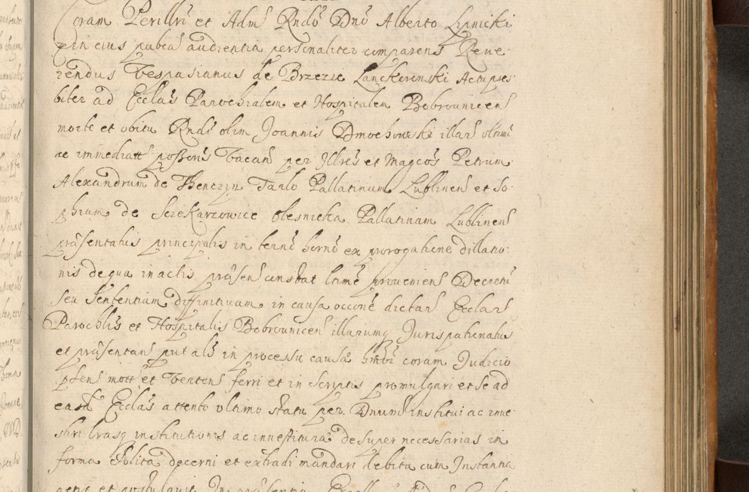 Zdjęcie nr 574 dla obiektu archiwalnego: Volumen II actorum episcopalium R. D. Petri Gembicki, episcopi Cracoviensis, locum tenente in dioecesi R. D. Alberto Lipnicki, canonico Cracoviensi post discessum R. D. Episcopi in Italiam et usque ad redditum eiusdem in Poloniam, videlicet a die 16 Novembris 1644 et per a. D. 1645 inchoative ad Septembrem. Horum videatur index ad finem huius voluminis