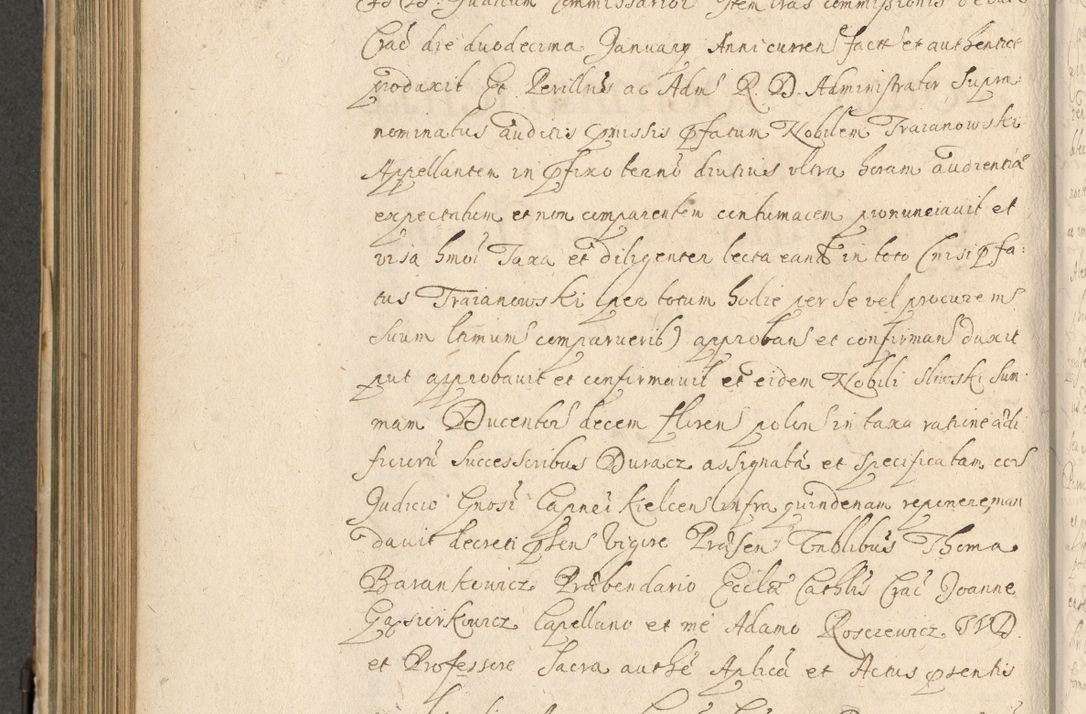 Zdjęcie nr 573 dla obiektu archiwalnego: Volumen II actorum episcopalium R. D. Petri Gembicki, episcopi Cracoviensis, locum tenente in dioecesi R. D. Alberto Lipnicki, canonico Cracoviensi post discessum R. D. Episcopi in Italiam et usque ad redditum eiusdem in Poloniam, videlicet a die 16 Novembris 1644 et per a. D. 1645 inchoative ad Septembrem. Horum videatur index ad finem huius voluminis