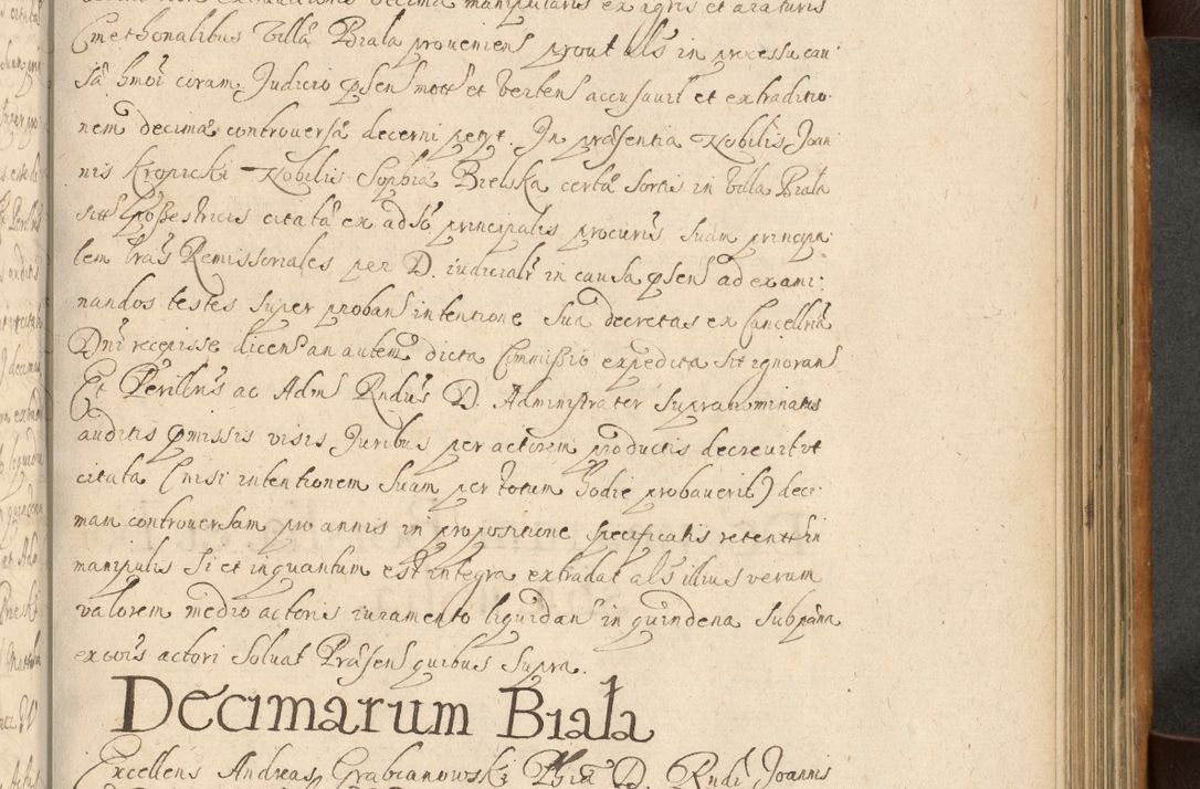 Zdjęcie nr 564 dla obiektu archiwalnego: Volumen II actorum episcopalium R. D. Petri Gembicki, episcopi Cracoviensis, locum tenente in dioecesi R. D. Alberto Lipnicki, canonico Cracoviensi post discessum R. D. Episcopi in Italiam et usque ad redditum eiusdem in Poloniam, videlicet a die 16 Novembris 1644 et per a. D. 1645 inchoative ad Septembrem. Horum videatur index ad finem huius voluminis