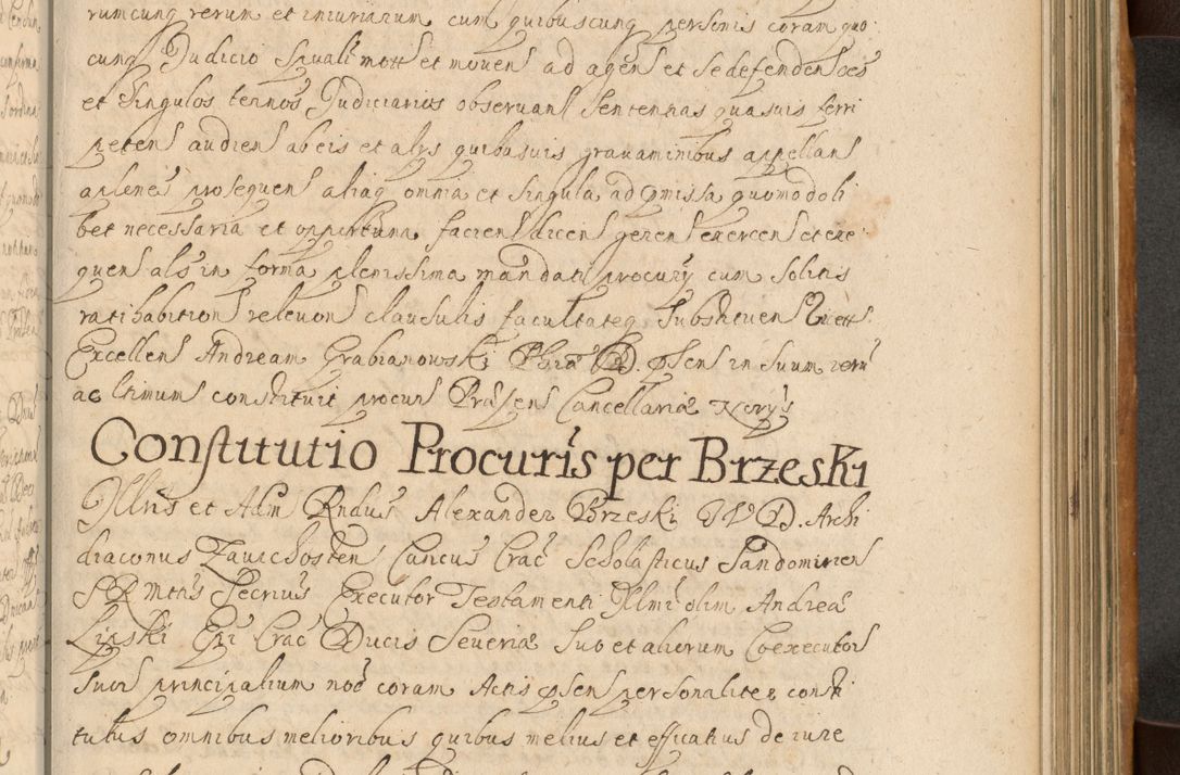 Zdjęcie nr 558 dla obiektu archiwalnego: Volumen II actorum episcopalium R. D. Petri Gembicki, episcopi Cracoviensis, locum tenente in dioecesi R. D. Alberto Lipnicki, canonico Cracoviensi post discessum R. D. Episcopi in Italiam et usque ad redditum eiusdem in Poloniam, videlicet a die 16 Novembris 1644 et per a. D. 1645 inchoative ad Septembrem. Horum videatur index ad finem huius voluminis