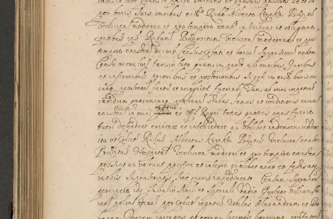 Zdjęcie nr 551 dla obiektu archiwalnego: Volumen II actorum episcopalium R. D. Petri Gembicki, episcopi Cracoviensis, locum tenente in dioecesi R. D. Alberto Lipnicki, canonico Cracoviensi post discessum R. D. Episcopi in Italiam et usque ad redditum eiusdem in Poloniam, videlicet a die 16 Novembris 1644 et per a. D. 1645 inchoative ad Septembrem. Horum videatur index ad finem huius voluminis