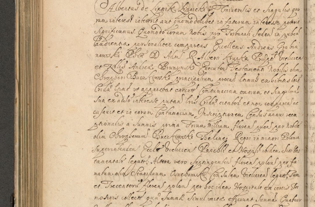 Zdjęcie nr 547 dla obiektu archiwalnego: Volumen II actorum episcopalium R. D. Petri Gembicki, episcopi Cracoviensis, locum tenente in dioecesi R. D. Alberto Lipnicki, canonico Cracoviensi post discessum R. D. Episcopi in Italiam et usque ad redditum eiusdem in Poloniam, videlicet a die 16 Novembris 1644 et per a. D. 1645 inchoative ad Septembrem. Horum videatur index ad finem huius voluminis