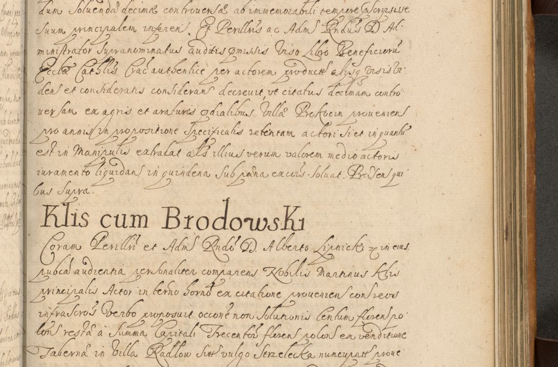 Zdjęcie nr 544 dla obiektu archiwalnego: Volumen II actorum episcopalium R. D. Petri Gembicki, episcopi Cracoviensis, locum tenente in dioecesi R. D. Alberto Lipnicki, canonico Cracoviensi post discessum R. D. Episcopi in Italiam et usque ad redditum eiusdem in Poloniam, videlicet a die 16 Novembris 1644 et per a. D. 1645 inchoative ad Septembrem. Horum videatur index ad finem huius voluminis