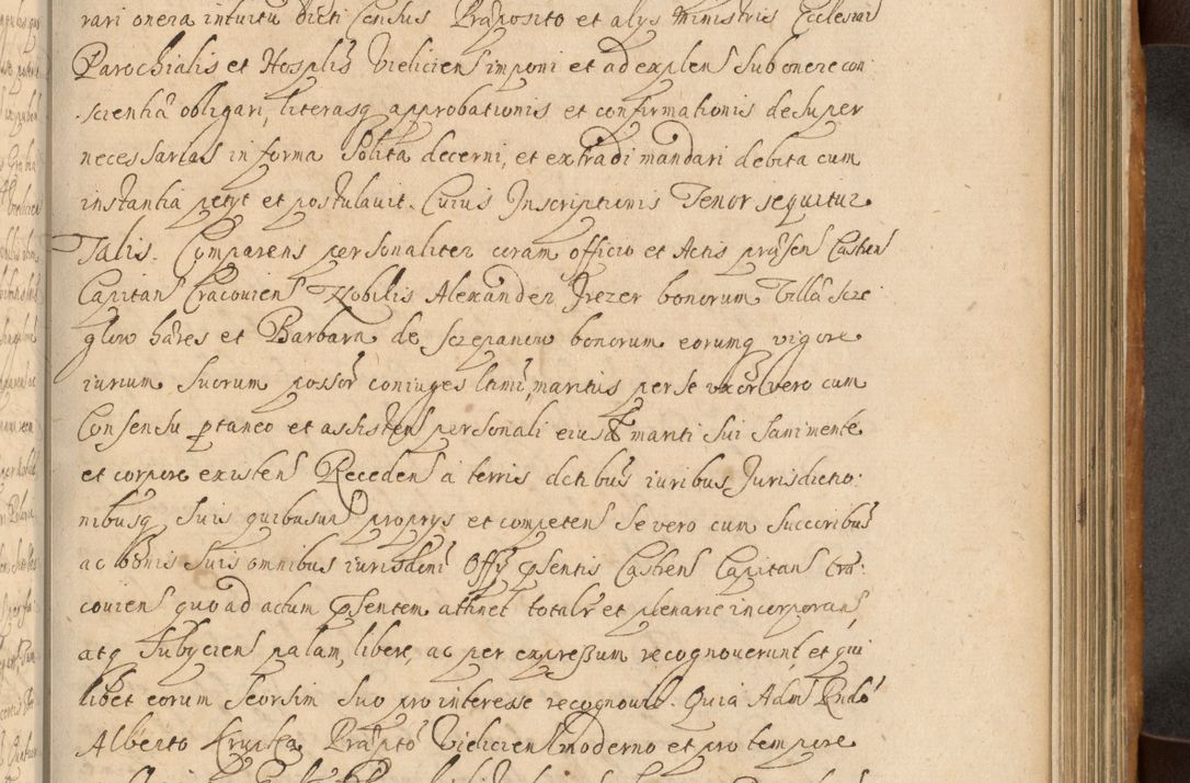 Zdjęcie nr 548 dla obiektu archiwalnego: Volumen II actorum episcopalium R. D. Petri Gembicki, episcopi Cracoviensis, locum tenente in dioecesi R. D. Alberto Lipnicki, canonico Cracoviensi post discessum R. D. Episcopi in Italiam et usque ad redditum eiusdem in Poloniam, videlicet a die 16 Novembris 1644 et per a. D. 1645 inchoative ad Septembrem. Horum videatur index ad finem huius voluminis