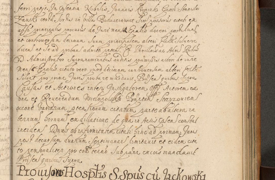 Zdjęcie nr 542 dla obiektu archiwalnego: Volumen II actorum episcopalium R. D. Petri Gembicki, episcopi Cracoviensis, locum tenente in dioecesi R. D. Alberto Lipnicki, canonico Cracoviensi post discessum R. D. Episcopi in Italiam et usque ad redditum eiusdem in Poloniam, videlicet a die 16 Novembris 1644 et per a. D. 1645 inchoative ad Septembrem. Horum videatur index ad finem huius voluminis