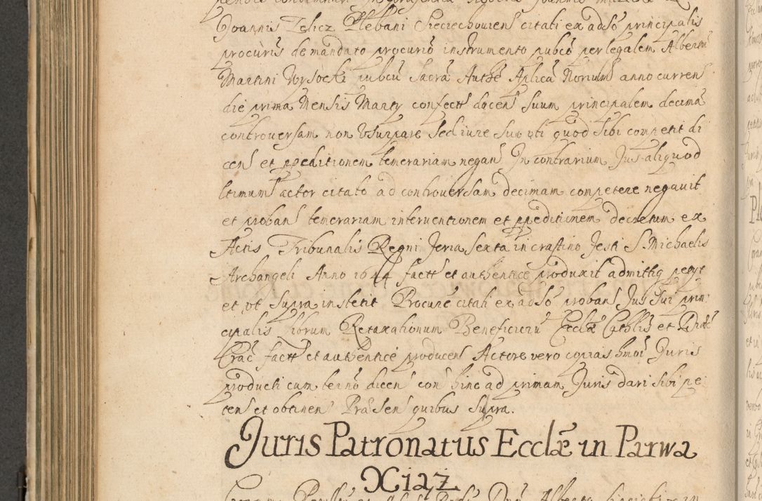 Zdjęcie nr 533 dla obiektu archiwalnego: Volumen II actorum episcopalium R. D. Petri Gembicki, episcopi Cracoviensis, locum tenente in dioecesi R. D. Alberto Lipnicki, canonico Cracoviensi post discessum R. D. Episcopi in Italiam et usque ad redditum eiusdem in Poloniam, videlicet a die 16 Novembris 1644 et per a. D. 1645 inchoative ad Septembrem. Horum videatur index ad finem huius voluminis