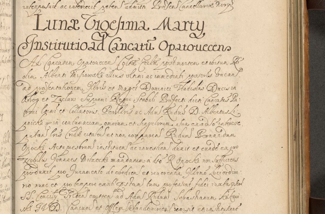 Zdjęcie nr 536 dla obiektu archiwalnego: Volumen II actorum episcopalium R. D. Petri Gembicki, episcopi Cracoviensis, locum tenente in dioecesi R. D. Alberto Lipnicki, canonico Cracoviensi post discessum R. D. Episcopi in Italiam et usque ad redditum eiusdem in Poloniam, videlicet a die 16 Novembris 1644 et per a. D. 1645 inchoative ad Septembrem. Horum videatur index ad finem huius voluminis
