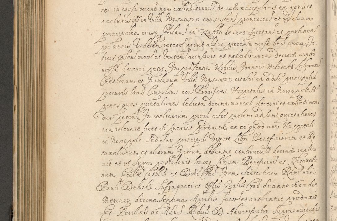 Zdjęcie nr 517 dla obiektu archiwalnego: Volumen II actorum episcopalium R. D. Petri Gembicki, episcopi Cracoviensis, locum tenente in dioecesi R. D. Alberto Lipnicki, canonico Cracoviensi post discessum R. D. Episcopi in Italiam et usque ad redditum eiusdem in Poloniam, videlicet a die 16 Novembris 1644 et per a. D. 1645 inchoative ad Septembrem. Horum videatur index ad finem huius voluminis