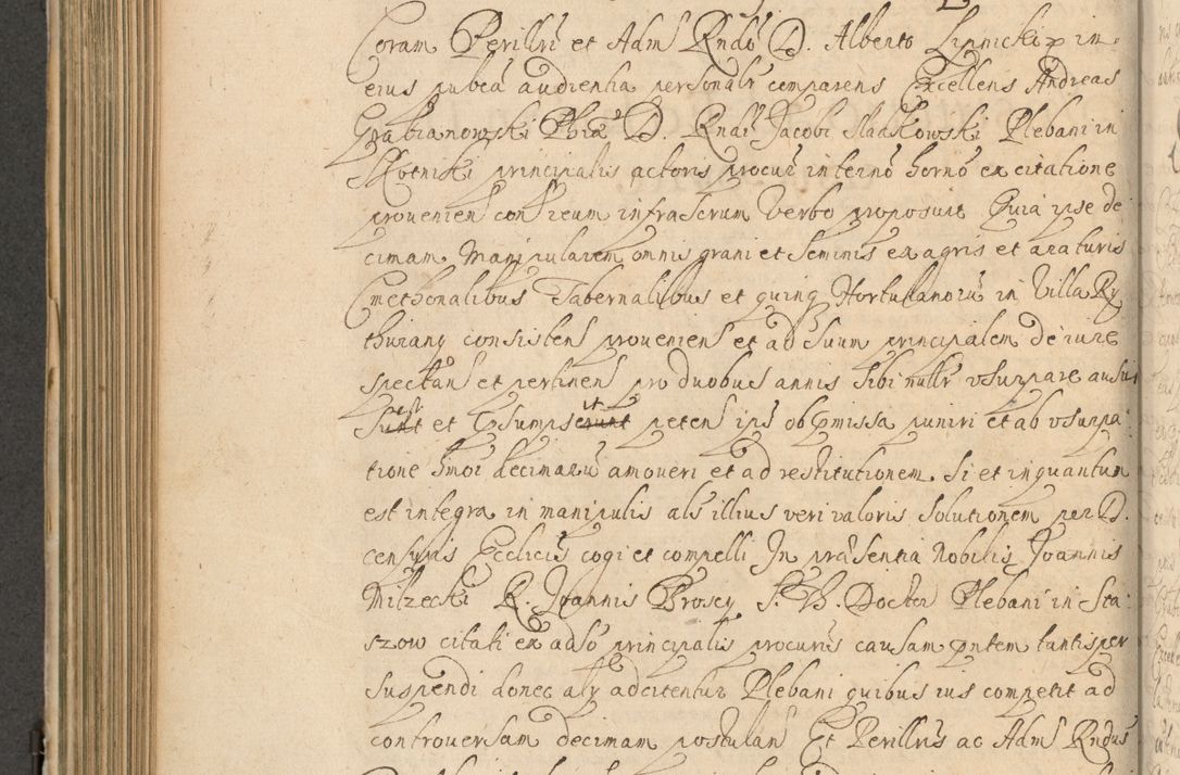 Zdjęcie nr 515 dla obiektu archiwalnego: Volumen II actorum episcopalium R. D. Petri Gembicki, episcopi Cracoviensis, locum tenente in dioecesi R. D. Alberto Lipnicki, canonico Cracoviensi post discessum R. D. Episcopi in Italiam et usque ad redditum eiusdem in Poloniam, videlicet a die 16 Novembris 1644 et per a. D. 1645 inchoative ad Septembrem. Horum videatur index ad finem huius voluminis