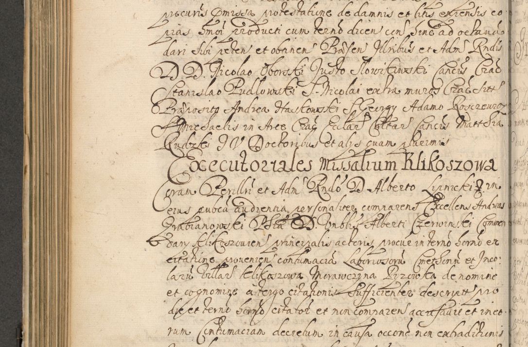 Zdjęcie nr 513 dla obiektu archiwalnego: Volumen II actorum episcopalium R. D. Petri Gembicki, episcopi Cracoviensis, locum tenente in dioecesi R. D. Alberto Lipnicki, canonico Cracoviensi post discessum R. D. Episcopi in Italiam et usque ad redditum eiusdem in Poloniam, videlicet a die 16 Novembris 1644 et per a. D. 1645 inchoative ad Septembrem. Horum videatur index ad finem huius voluminis