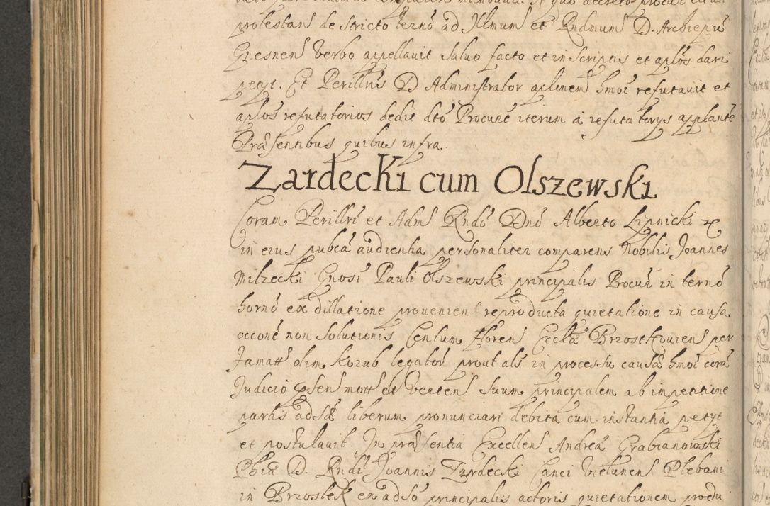 Zdjęcie nr 511 dla obiektu archiwalnego: Volumen II actorum episcopalium R. D. Petri Gembicki, episcopi Cracoviensis, locum tenente in dioecesi R. D. Alberto Lipnicki, canonico Cracoviensi post discessum R. D. Episcopi in Italiam et usque ad redditum eiusdem in Poloniam, videlicet a die 16 Novembris 1644 et per a. D. 1645 inchoative ad Septembrem. Horum videatur index ad finem huius voluminis