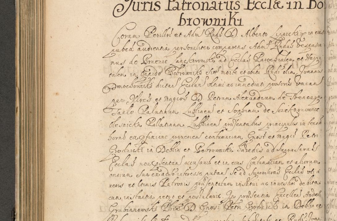 Zdjęcie nr 509 dla obiektu archiwalnego: Volumen II actorum episcopalium R. D. Petri Gembicki, episcopi Cracoviensis, locum tenente in dioecesi R. D. Alberto Lipnicki, canonico Cracoviensi post discessum R. D. Episcopi in Italiam et usque ad redditum eiusdem in Poloniam, videlicet a die 16 Novembris 1644 et per a. D. 1645 inchoative ad Septembrem. Horum videatur index ad finem huius voluminis