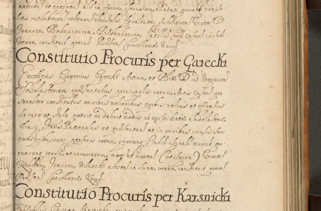 Zdjęcie nr 508 dla obiektu archiwalnego: Volumen II actorum episcopalium R. D. Petri Gembicki, episcopi Cracoviensis, locum tenente in dioecesi R. D. Alberto Lipnicki, canonico Cracoviensi post discessum R. D. Episcopi in Italiam et usque ad redditum eiusdem in Poloniam, videlicet a die 16 Novembris 1644 et per a. D. 1645 inchoative ad Septembrem. Horum videatur index ad finem huius voluminis